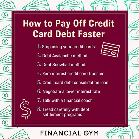 how to pay off credit card debt